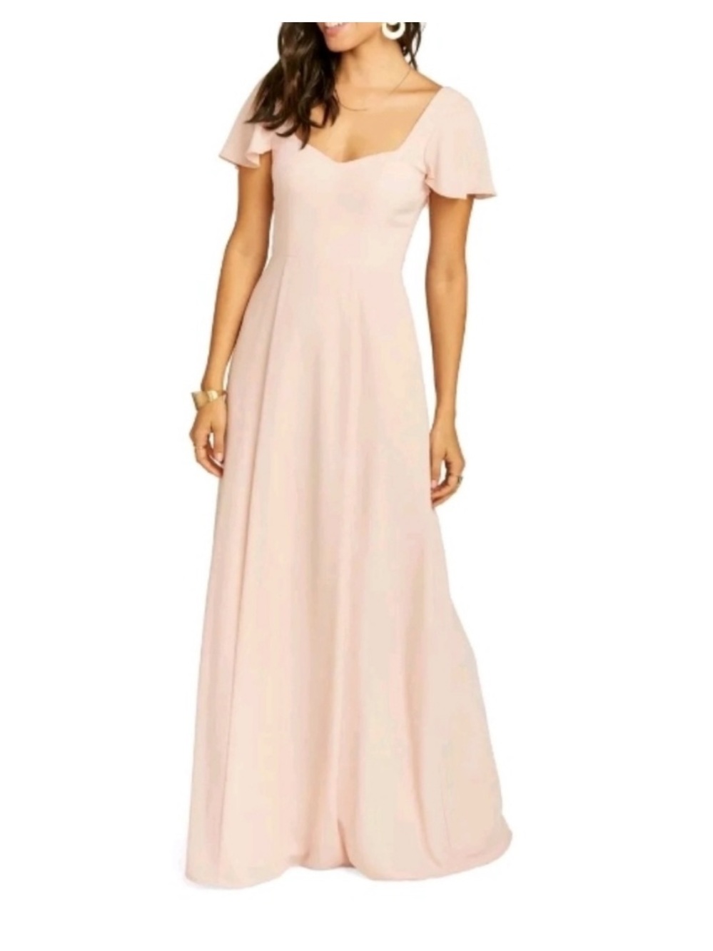 Show me your mumu Marie Sweetheart Maxi Dress in Blush